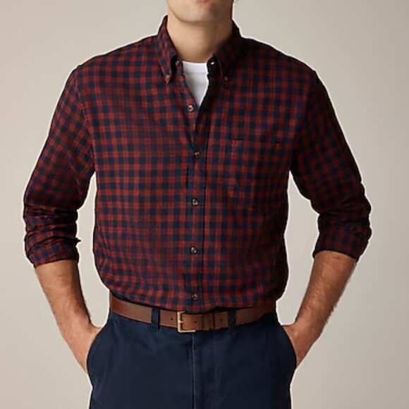 J. Crew Men’s Slim Brushed Twill Long Sleeve Button Down Shirt Size XL NWOT - Picture 2 of 6